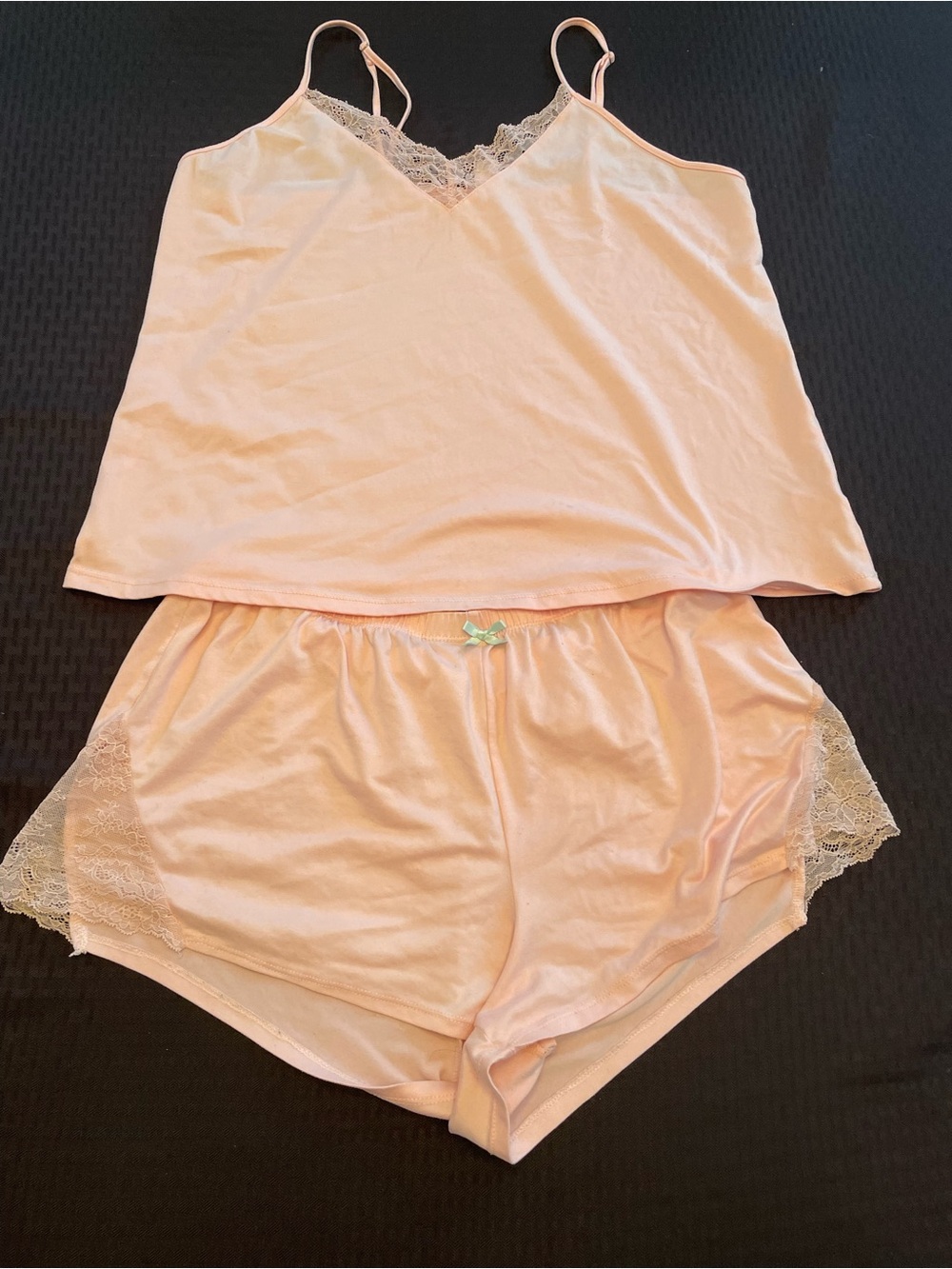 Women's Pink Lace-Trim Sleep Set